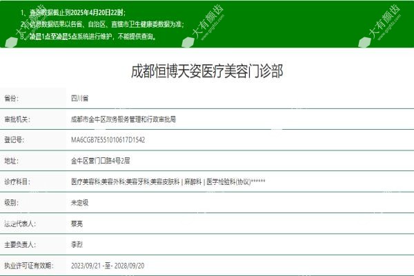 成都恒博天姿医院是正规的吗
