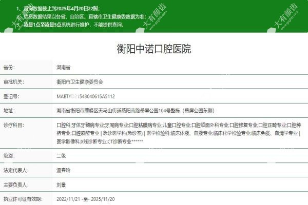 衡阳中诺口腔医院